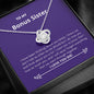 Bonus Sister - Miss You, Love You Love Knot Necklace