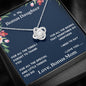 Lurve™ Bonus Daughter - I Need to Say Love Knot Necklace