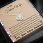 Lurve™ Future Wife - The Way You Care For Me Love Knot Necklace
