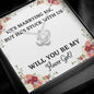Lurve™ Stuck With Us, Flower Girl Love Knot Necklace