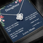 Lurve™ Daughter - I Need to Say Love Knot Necklace
