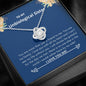 Unbiological Sister - You Are My Family Love Knot Necklace