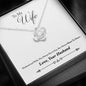 Lurve™ To Wife - Heart to Heart Love Knot Necklace