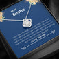 Bestie - Miss You, Love You Love Knot Necklace