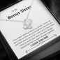 Bonus Sister - Miss You, Love You Love Knot Necklace