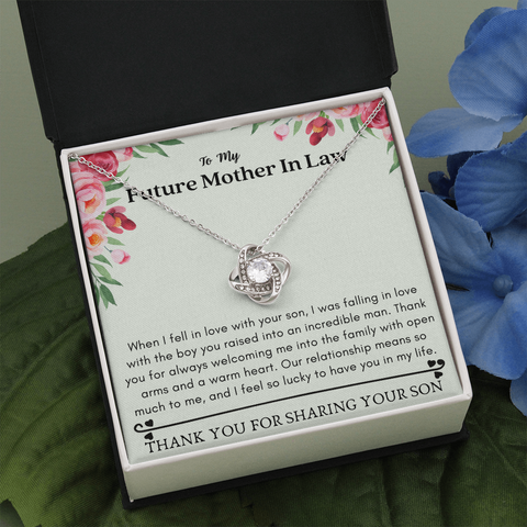 Future Mother In Law - Means So Much, Lucky Love Knot Necklace