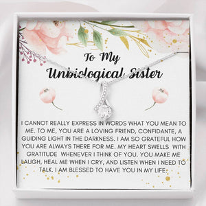 Lurve™ Unbiological Sister - Blessed To Have You Alluring Beauty Necklace