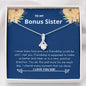 Bonus Sister - Precious Friendship Alluring Beauty Necklace Mahogany