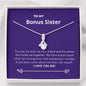 Bonus Sister - Rock, Piece, Holds Together Alluring Beauty Necklace Mahogany