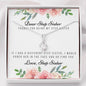 Lurve™ Thanks For Being My Step Sister, Love Step Sister Alluring Beauty Necklace
