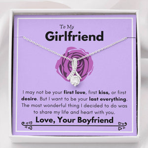 Lurve™ Girlfriend - First Love, Kiss, Desire, Wonderful Thing Alluring Beauty Necklace