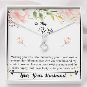 Lurve™ Wife - Lucky To Be Your Husband Alluring Beauty Necklace