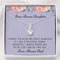 Lurve™ Thanks For Being My Bonus Daughter, Love Bonus Dad Alluring Beauty Necklace