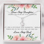 Lurve™ Thanks For Being My Step Daughter, Love Step Dad Alluring Beauty Necklace
