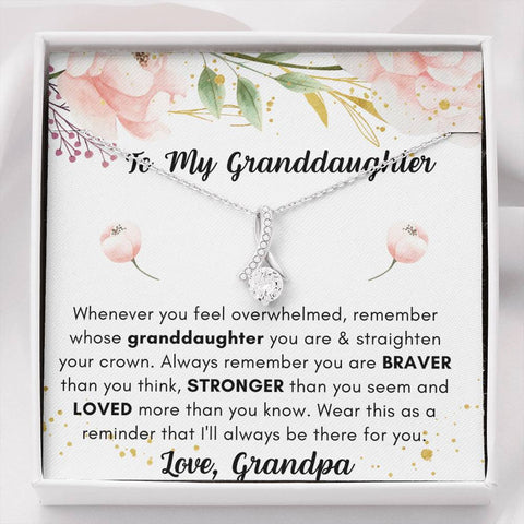 Lurve™ Granddaughter - Straighten Your Crown Alluring Beauty Necklace