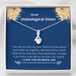 Unbiological Sister - Rock, Piece, Holds Together Alluring Beauty Necklace Mahogany