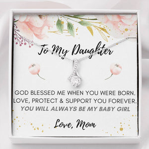Lurve™ To My Daughter - God Blessed Me Alluring Beauty Necklace
