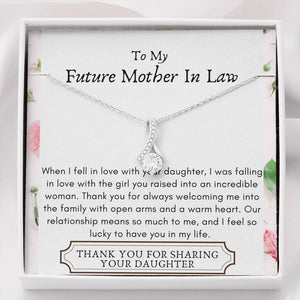 Lurve™ Future Mother In Law - Incredible Woman, Lucky To Have You Alluring Beauty Necklace
