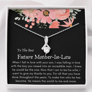 Lurve™ Future Mother In Law - Incredible Man, Means The World Alluring Beauty Necklace