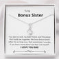 Bonus Sister - Rock, Piece, Holds Together Alluring Beauty Necklace Mahogany