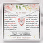 Lurve™ To My Wife - My Missing Piece Alluring Beauty Necklace