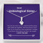 Unbiological Sister - Rock, Piece, Holds Together Alluring Beauty Necklace Mahogany