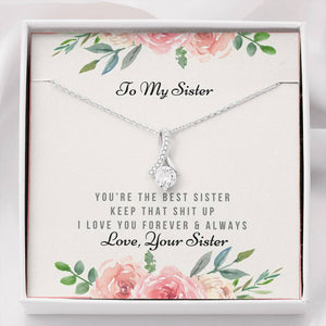 Lurve™ To My Best Sister, Love Sister Alluring Beauty Necklace
