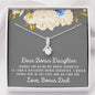 Lurve™ Thanks For Being My Bonus Daughter, Love Bonus Dad Alluring Beauty Necklace