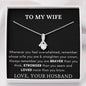 Lurve™ To My Wife, Straighten Your Crown Alluring Beauty Necklace