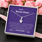 Bonus Sister - Life, Amazing Person Alluring Beauty Necklace Mahogany