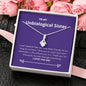 Unbiological Sister - Been Friends, Long Alluring Beauty Necklace Mahogany