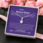 Bonus Sister - Everything, Amazing, Wnderful Alluring Beauty Necklace Mahogany