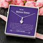 Bonus Sister - You Are My Family Alluring Beauty Necklace Mahogany