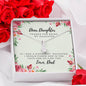 Lurve™ Thanks For Being My Daughter, Love Dad Alluring Beauty Necklace