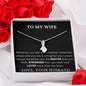 Lurve™ To My Wife, Straighten Your Crown Alluring Beauty Necklace