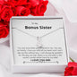 Bonus Sister - My Family, Grateful, Met Alluring Beauty Necklace Mahogany