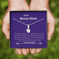 Bonus Sister - You Are My Family Alluring Beauty Necklace Mahogany