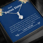 Bonus Sister - Miss You, Love You Alluring Beauty Necklace Mahogany