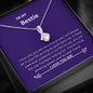 Bestie - Life, Amazing Person Alluring Beauty Necklace Mahogany