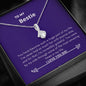 Bestie - Huge Part, Life, Fun Alluring Beauty Necklace Mahogany
