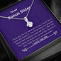 Bonus Sister - Greatest Friend, Unmeasureable Alluring Beauty Necklace Mahogany