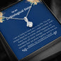 Unbiological Sister - Lucky,Cherish, Wnderful Friend Alluring Beauty Necklace Mahogany