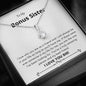 Bonus Sister - Life, Amazing Person Alluring Beauty Necklace Mahogany