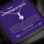 Unbiological Sister - Rock, Piece, Holds Together Alluring Beauty Necklace Mahogany