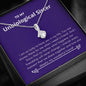 Unbiological Sister - Lucky,Cherish, Wnderful Friend Alluring Beauty Necklace Mahogany