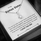 Bonus Sister - Rock, Piece, Holds Together Alluring Beauty Necklace Mahogany