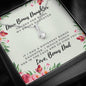 Lurve™ Thanks For Being My Bonus Daughter, Love Bonus Dad Alluring Beauty Necklace