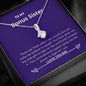 Bonus Sister - Believe, Strength, Unconditional Support Alluring Beauty Necklace Mahogany