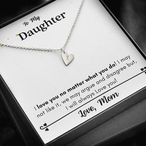 Lurve™ Daughter - Love You No Matter What You Do Sweetest Heart Necklace