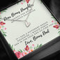 Lurve™ Thanks My Bonus Daughter, Love Bonus Dad Sweetest Heart Necklace
